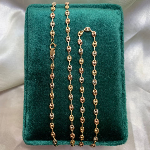 Cadena GC Tres oros 18k 4,82 Gr / 3 mm / 51 Cm *