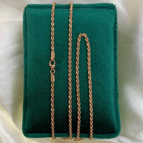 Cadena Italy Lazo Oro rosa 18k +2 / 2,55 Gr / 2 mm / 44 Cm