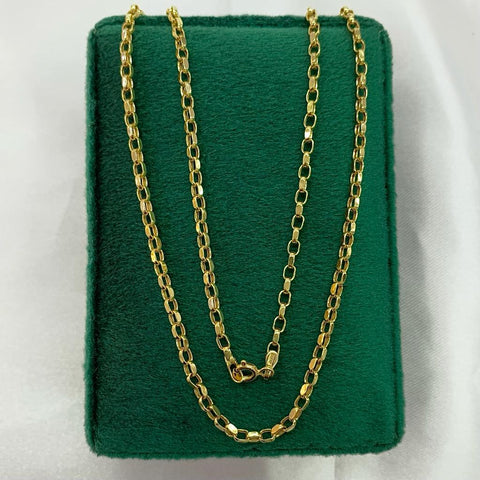 Cadena Italy Rolon Diamantada Oro amarillo 18k 3,45 Gr / 2,3 mm / 45 Cm *