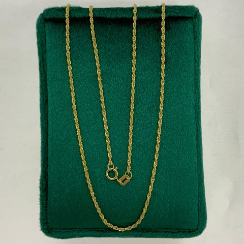 Cadena Italy Mini Lazo Oro amarillo 18k +1 / 1,5 Gr / 1,6 mm / 60 Cm