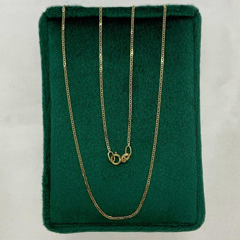 Cadena Italy Plana Oro amarillo 18k 1,6 Gr / 1,1 mm / 50 Cm *