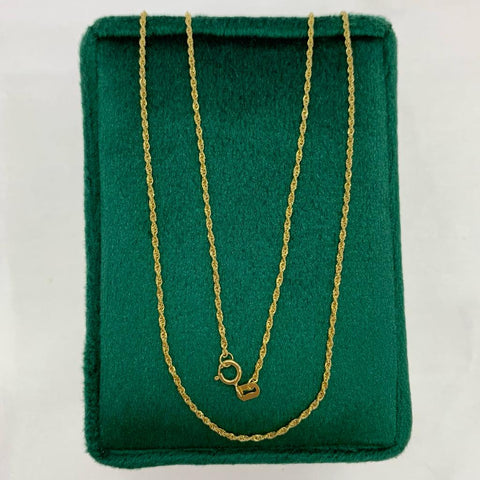 Cadena Italy Mini Lazo Oro amarillo 18k +1 / 1,08 Gr / 1,4 mm / 60 Cm