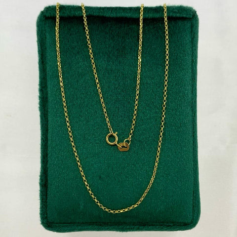 Cadena Italy Aro Seguido Oro amarillo 18k 1,15 Gr / 1,4 mm / 50 Cm *