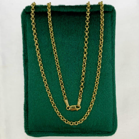 Cadena Italy Aro Seguido Oro amarillo 18k 4,3 Gr / 2,7 mm / 50 Cm *