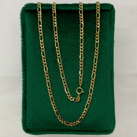 Cadena Italy 3x1 CT Oro amarillo 18k 2,54 Gr / 2,8 mm / 50 Cm