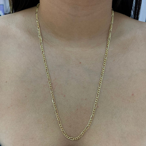 Cadena Italy 3x1 CT Oro amarillo 18k 4,54 Gr / 3,4 mm / 60 Cm *