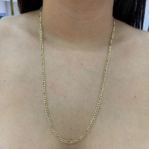 Cadena Italy 3x1 CT Oro amarillo 18k 4,64 Gr / 3,4 mm / 60 Cm *