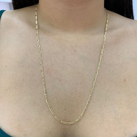 Cadena Italy 3x1 CT Oro amarillo 18k 3,02 Gr / 2,8 mm / 60 Cm