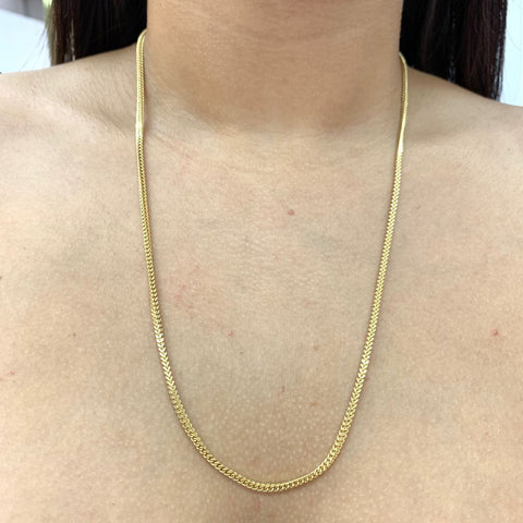 Cadena Italy Franco Oro amarillo 18k 8,72 Gr / 2,3 mm / 60 Cm *