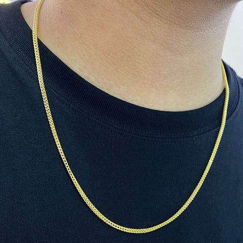 Cadena Italy Franco Oro amarillo 18k +2 / 6,15 Gr / 2,2 mm / 60 Cm *
