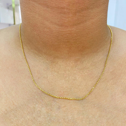 Cadena Italy Aro Seguido Oro amarillo 18k 1,06 Gr / 1,4 mm / 45 Cm *
