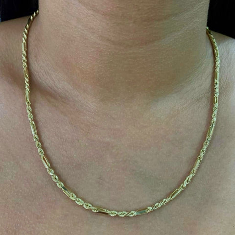 Cadena Italy Lazo Especial Diamantada Oro amarillo 18k +2 / 13,98 Gr / 2,7 mm / 50 Cm *