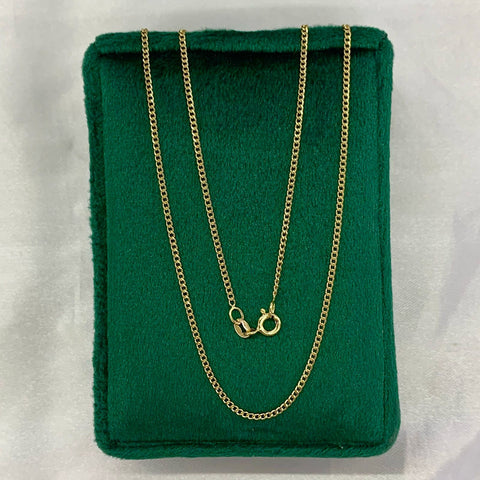 Cadena Italy Mini Cubana Oro amarillo 18k 1,79 Gr / 1,4 mm / 50 Cm *
