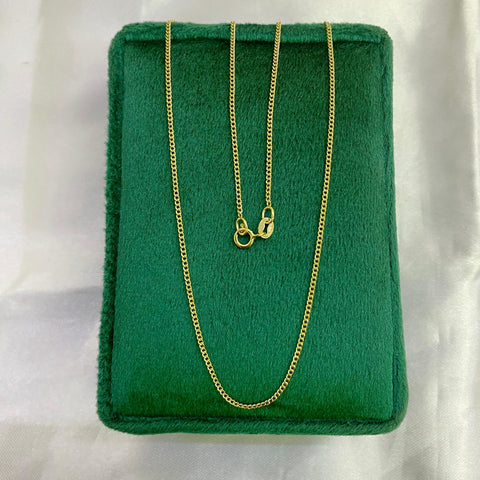 Cadena Italy Mini Cubana Oro amarillo 18k 0,97 Gr / 1,1 mm / 50 Cm *