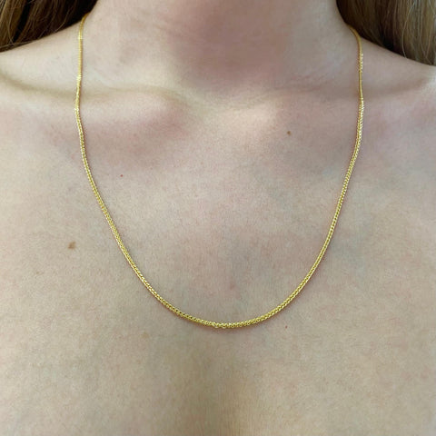 Cadena Italy Franco Oro amarillo 18k +1 / 4,07 Gr / 1,6 mm / 55 Cm *