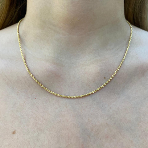 Cadena Italy Lazo Oro amarillo 18k +1 / 1,80 Gr / 1,6 mm / 45 Cm *