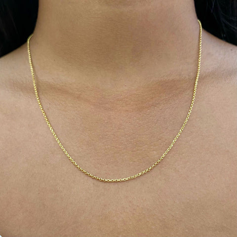 Cadena Italy Aro Seguid Oro amarillo 18k 1,13 Gr / 1,4 mm / 50 Cm *