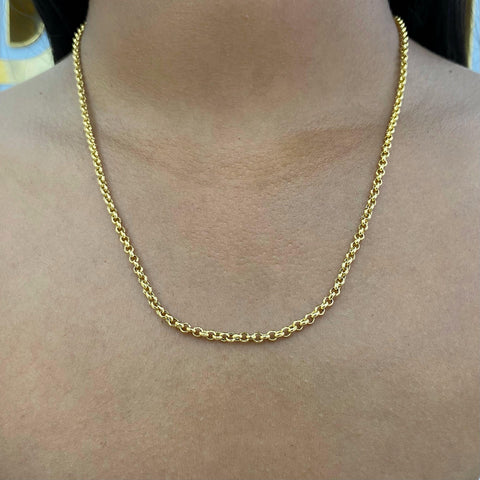 Cadena Italy Aro Seguido Oro amarillo 18k 4,3 Gr / 2,7 mm / 50 Cm *