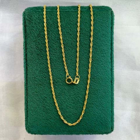 Cadena Italy Lazo Oro amarillo 18k +1 / 1,15 Gr / 1,3 mm / 45 Cm *