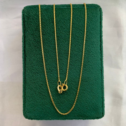 Cadena Italy Mini Franco Oro amarillo 18k +1 / 2,3 Gr / 1 mm / 45 Cm *