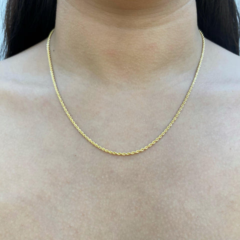 Cadena Italy Lazo Oro amarillo 18k +1 / 1,4 Gr / 1,7 mm / 45 Cm *