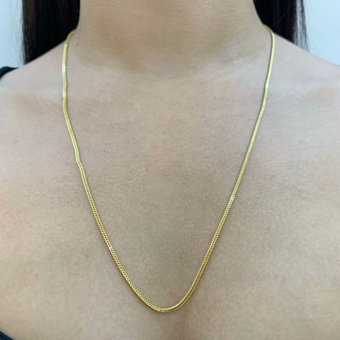 Cadena Italy Franco Oro amarillo 18k +2 / 5,69 Gr / 1,9 mm / 60 Cm