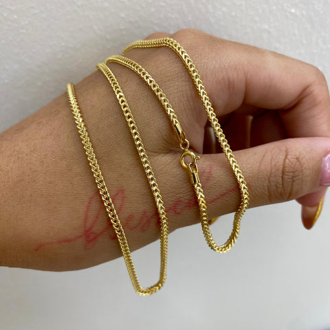 Cadena Italy Franco Oro amarillo 18k +2 / 5,85 Gr / 2 mm / 60 Cm *