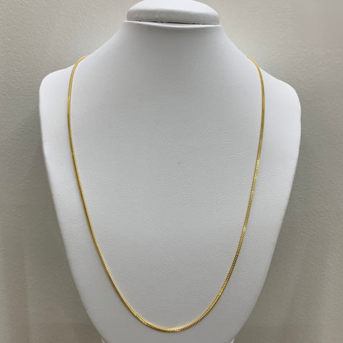 Cadena Italy Franco Oro amarillo 18k +2 / 4,5 Gr / 1,6 mm / 60 Cm *
