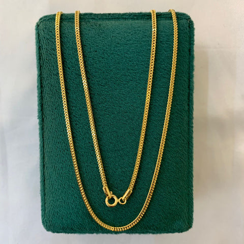 Cadena Italy Franco Oro amarillo 18k +2 / 4,5 Gr / 1,6 mm / 60 Cm *