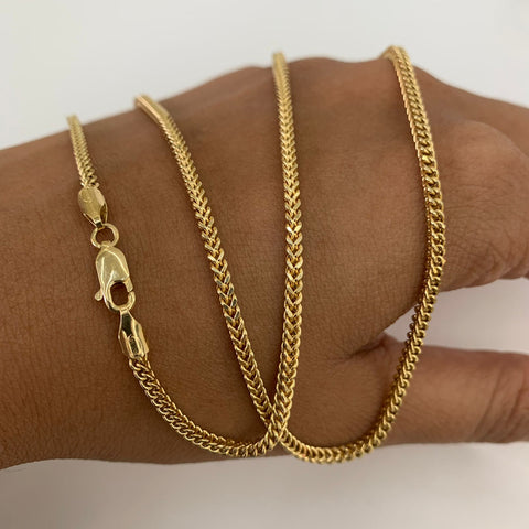 Cadena Italy Franco Oro amarillo 18k 8,72 Gr / 2,3 mm / 60 Cm *