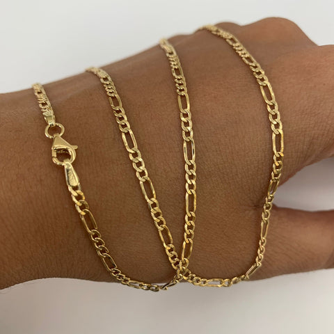 Cadena Italy 3x1 Oro amarillo 18k 3,36 Gr / 2,4 mm / 60 Cm