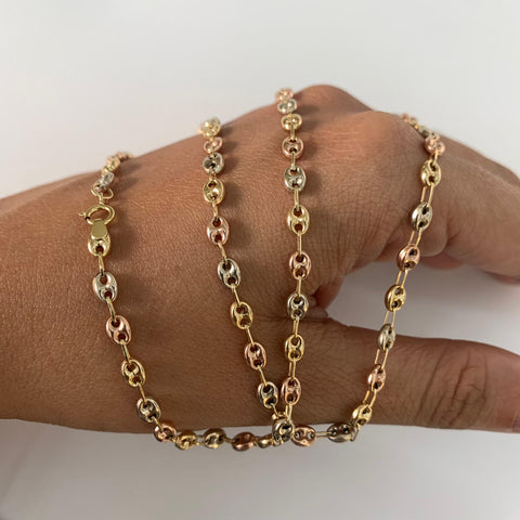 Cadena GC  Tres Oros  18k 7,87 Gr / 4 mm / 60 Cm *