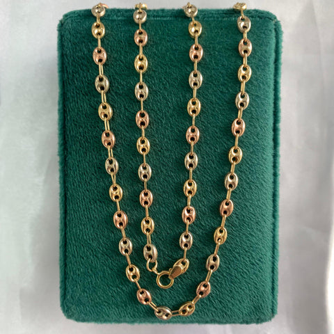 Cadena GC  Tres Oros  18k 7,87 Gr / 4 mm / 60 Cm *