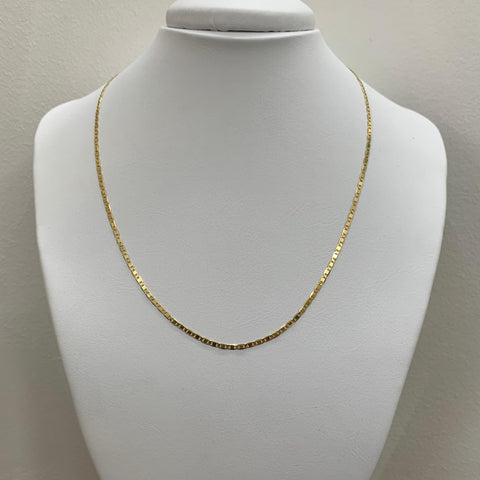 Cadena Italy Plana Oro amarillo 18k 3,61 Gr / 2 mm / 45 Cm *