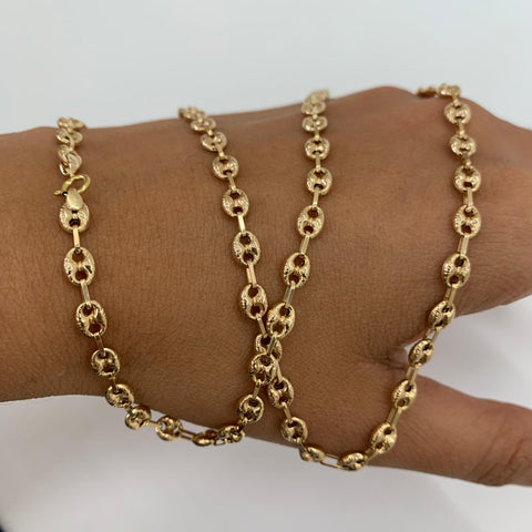 Cadena GC Diamantada Oro amarillo 18k 9,13 Gr / 4,7 mm / 60 Cm *