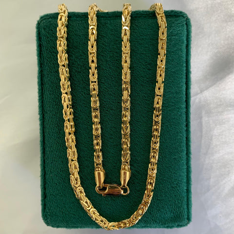 Cadena Italy Punto Peruano Oro amarillo 18k 17,31 Gr / 3,1 mm / 60 Cm