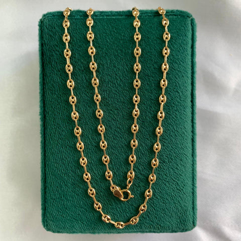 Cadena Eslabón Marino Baby GC Oro amarillo 18k 6,20 Gr / 2,8 mm / 60 Cm