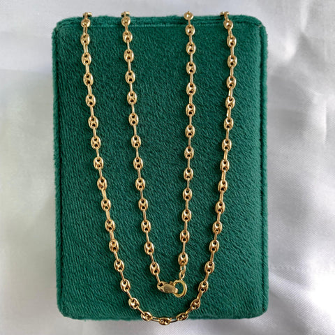 Cadena Eslabón Marino Baby GC Oro amarillo 18k 5,12 Gr / 2,8 mm / 50 Cm