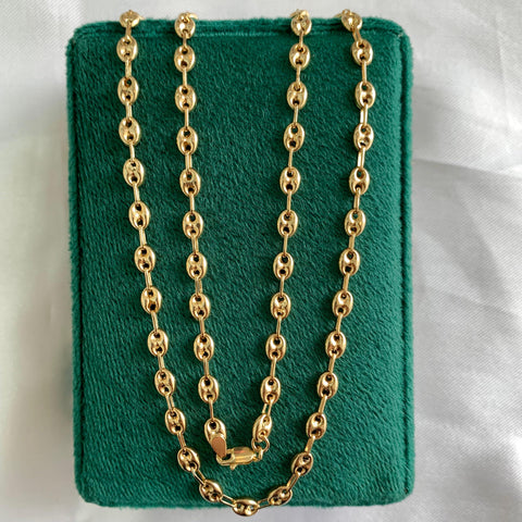Cadena Eslabón Marino GC Oro amarillo 18k 7,10 Gr / 3,8 mm / 50 Cm