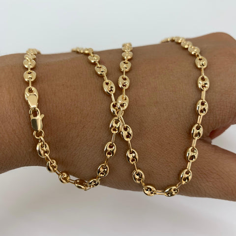 Cadena Eslabón Marino GC Oro amarillo 18k 7,10 Gr / 3,8 mm / 50 Cm