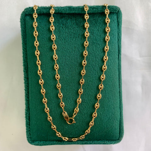Cadena Eslabón Marino Baby GC Oro amarillo 18k 5,19 Gr / 2,8 mm / 50 Cm *