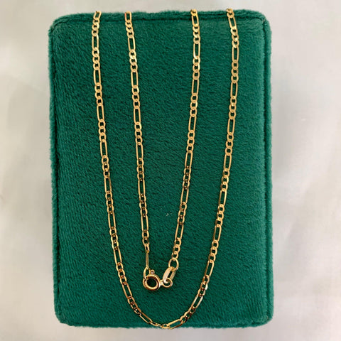 Cadena Italy 3x1 Martillada Oro amarillo 18k 3,08 Gr / 1,7 mm / 50 Cm *