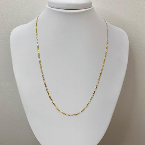 Cadena Italy 3x1 Martillada Oro amarillo 18k 3,08 Gr / 1,7 mm / 50 Cm *
