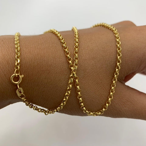 Cadena Italy Aro Seguido Oro amarillo 18k 3,88 Gr / 2,2 mm / 50 Cm *