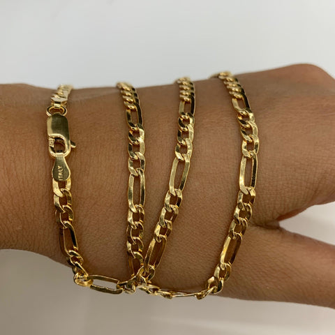 Cadena Italy 3X1 Oro amarillo 18k 9,55 Gr / 3,6 mm / 60 Cm