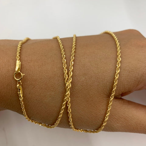 Cadena Italy Lazo Oro amarillo 18k +1 / 1,67 Gr / 1,5 mm / 45 Cm