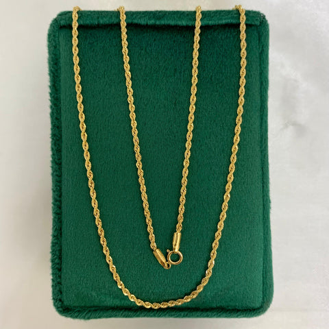 Cadena Italy Lazo Oro amarillo 18k +1 / 1,58 Gr / 1,5 mm / 45 Cm