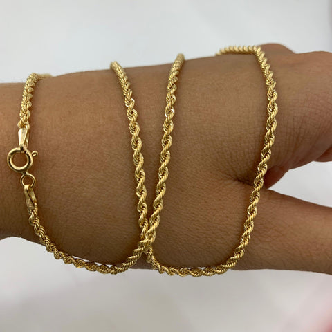 Cadena Italy Lazo Oro amarillo 18k +1 / 2,61 Gr / 2 mm / 45 Cm