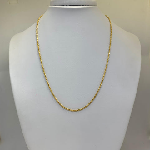 Cadena Italy Lazo Oro amarillo 18k +1 / 1,58 Gr / 1,5 mm / 45 Cm