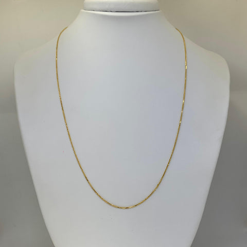 Cadena Italy Mini Franco Oro amarillo 18k 2,67 Gr / 1 mm / 50 Cm *